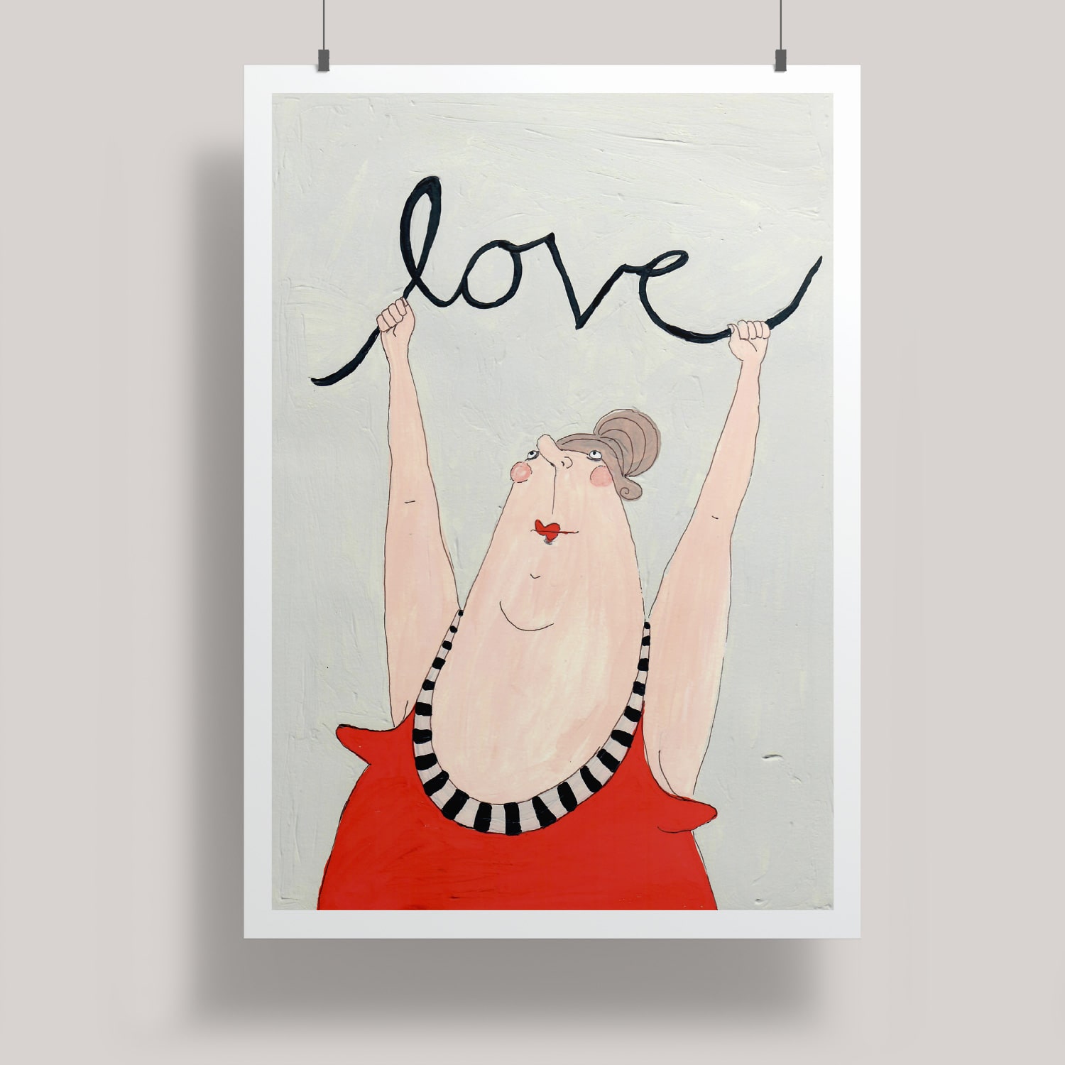 Artprint A3 - kittiekatstudio - love Artprint A3 - kittiekatstudio - love