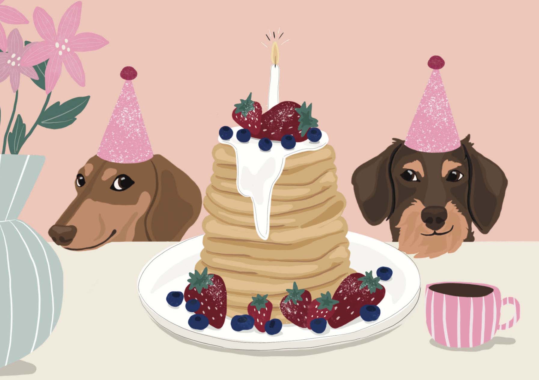 Postkarte - Alfie's Greetings - Birthday Brunch