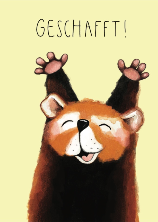 Postkarte - Tabea Güttner - PinkPandaGeschafft Postkarte - Tabea Güttner - PinkPandaGeschafft