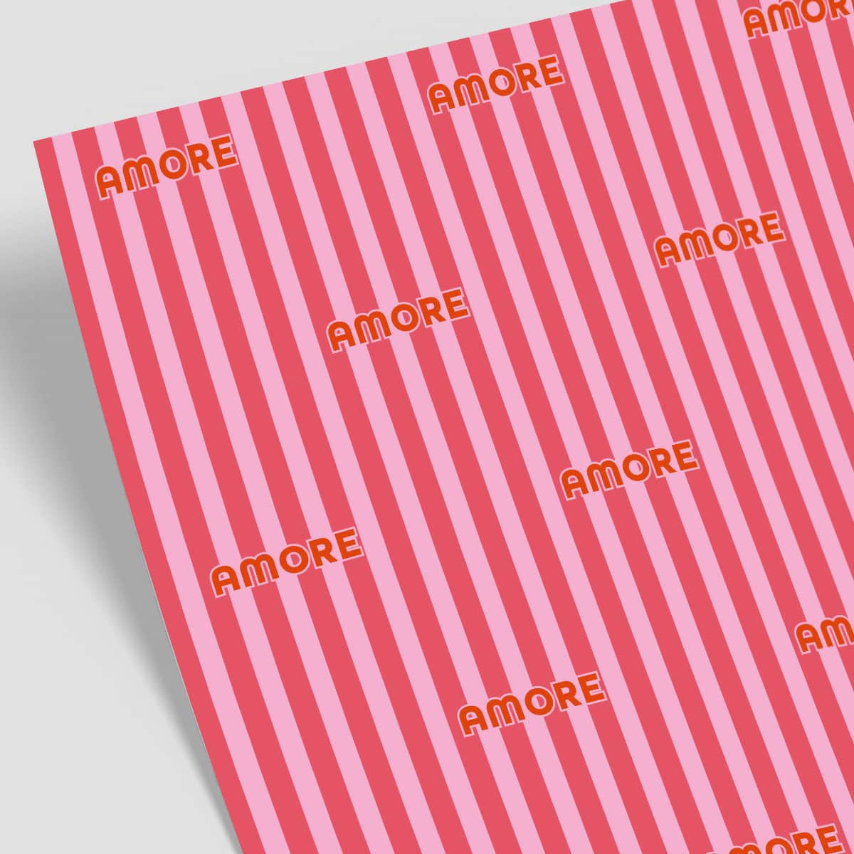 Geschenkpapier - neonstyle - Stipes Amore