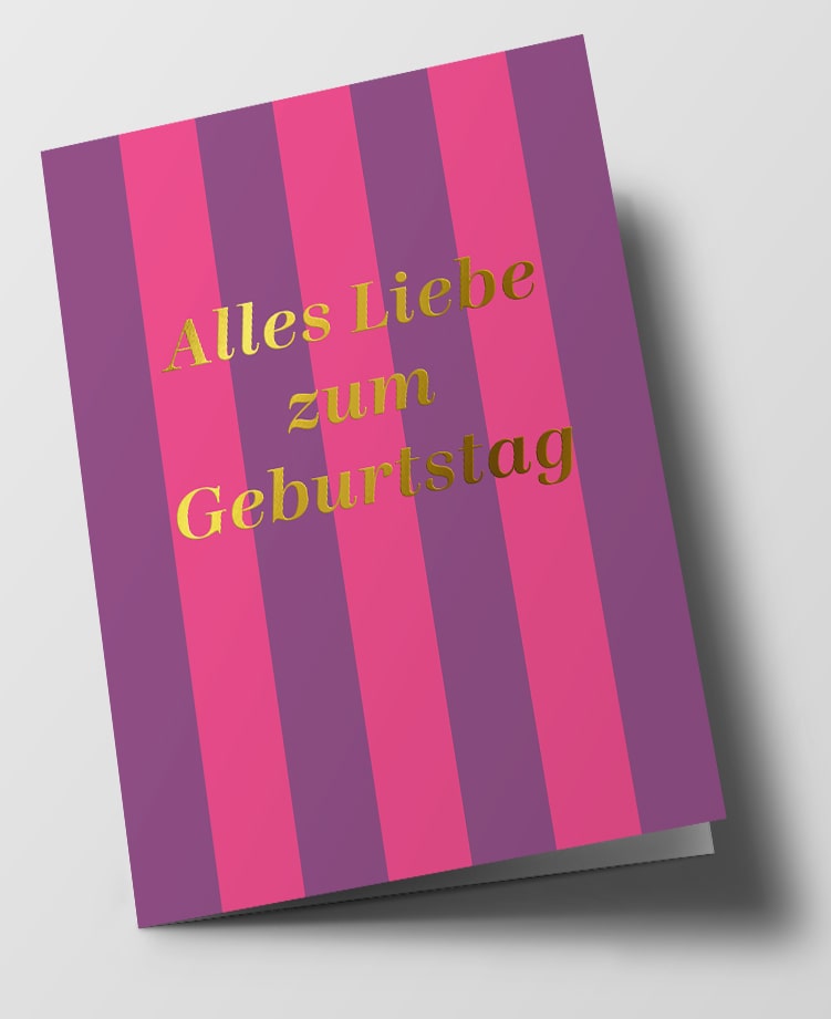 Klappkarte C6 - chelsea - Alles Liebe