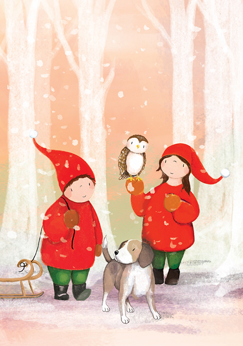 Postkarte - Tabea Güttner - Wichtelhund