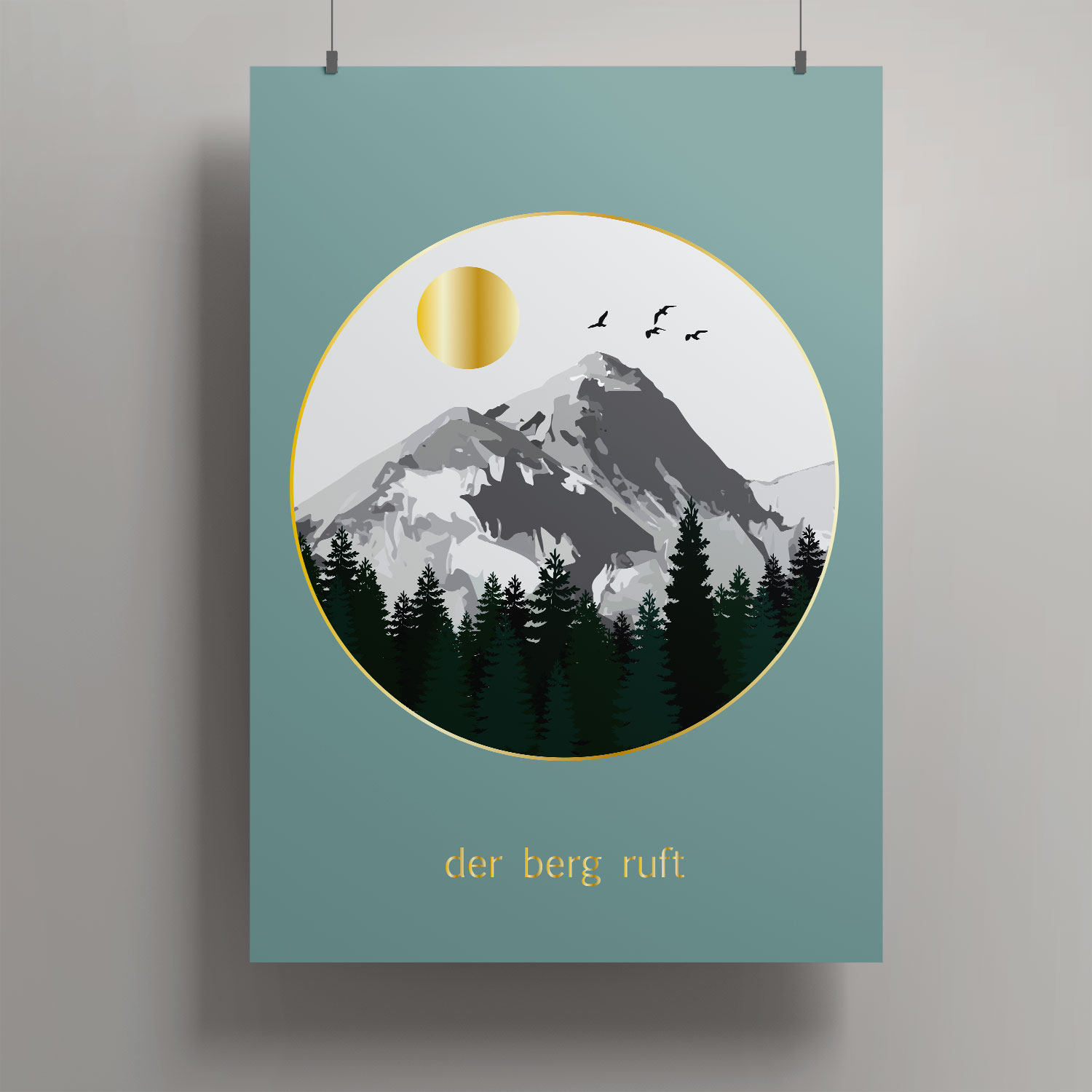 Artprint A3 - Toni Starck - Der Berg ruft Artprint A3 - Toni Starck - Der Berg ruft