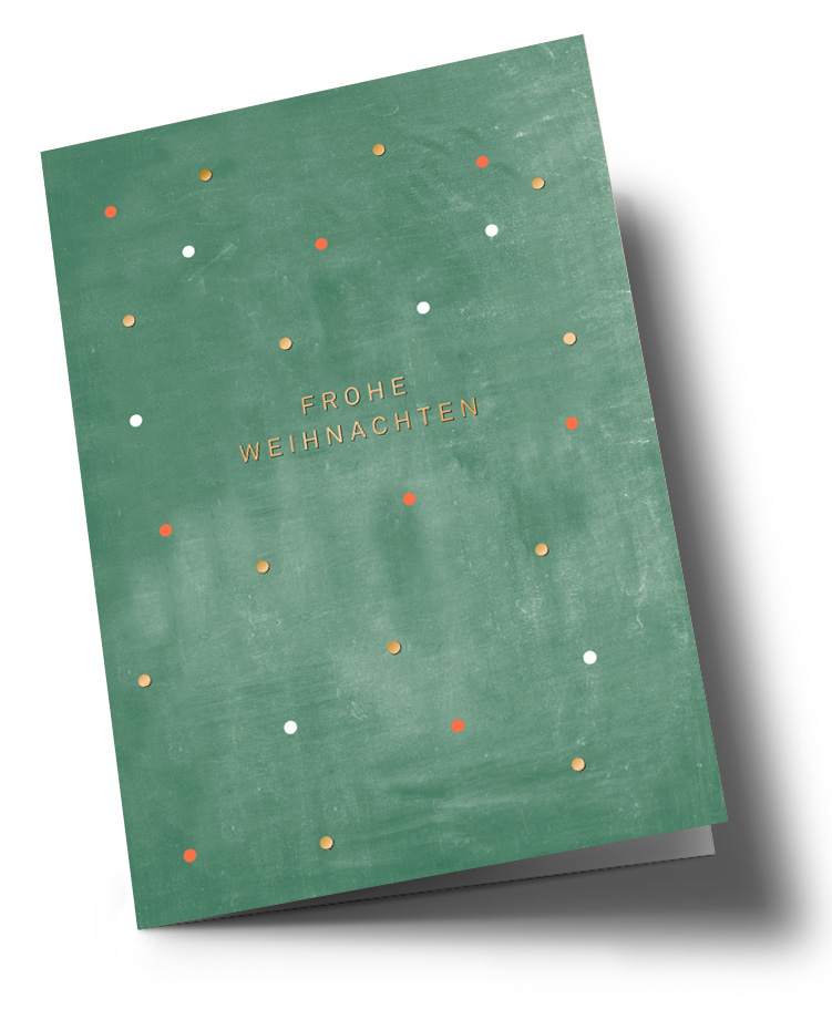 Klappkarte - Designfräulein - Xmas Punkte Klappkarte - Designfräulein - Xmas Punkte