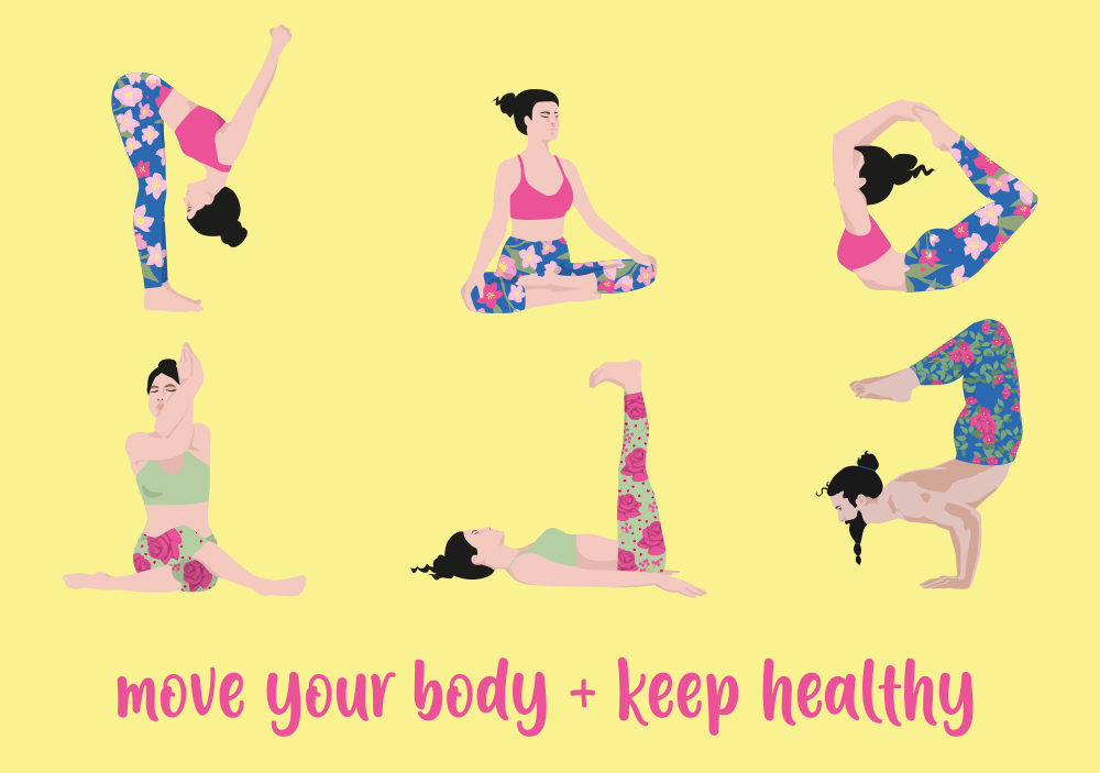 Postkarte - Lucky Cards - move your body