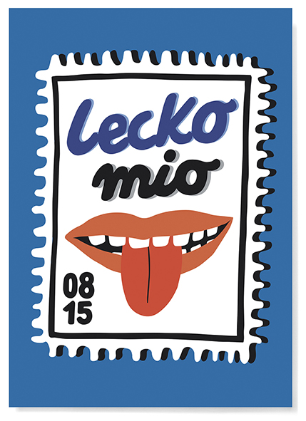 Postkarte - familytree - Lecko mio