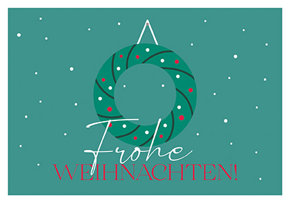 Postkarte - La Card - Kranz Postkarte - La Card - Kranz