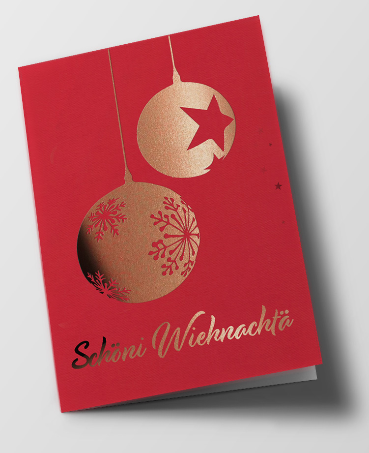 *DK C6 - pure - Kugel Wiehnächtä, rot