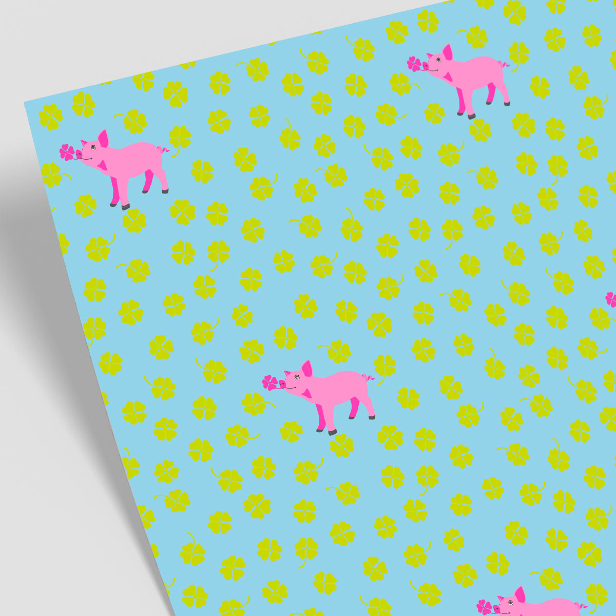 Geschenkpapier - neonstyle - Glücksschwein Geschenkpapier - neonstyle - Glücksschwein