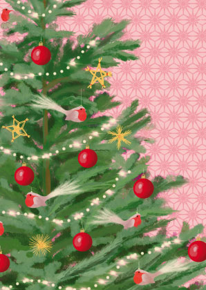 Postkarte - Toni Starck Vanilla - Strawstar Tree