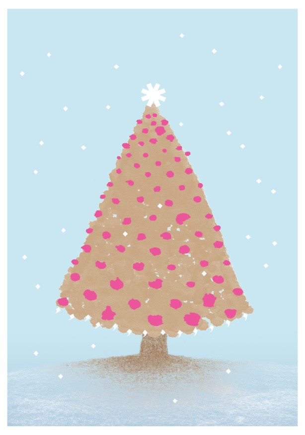 Postkarte - schönegrüsse - Winter - Christbaum