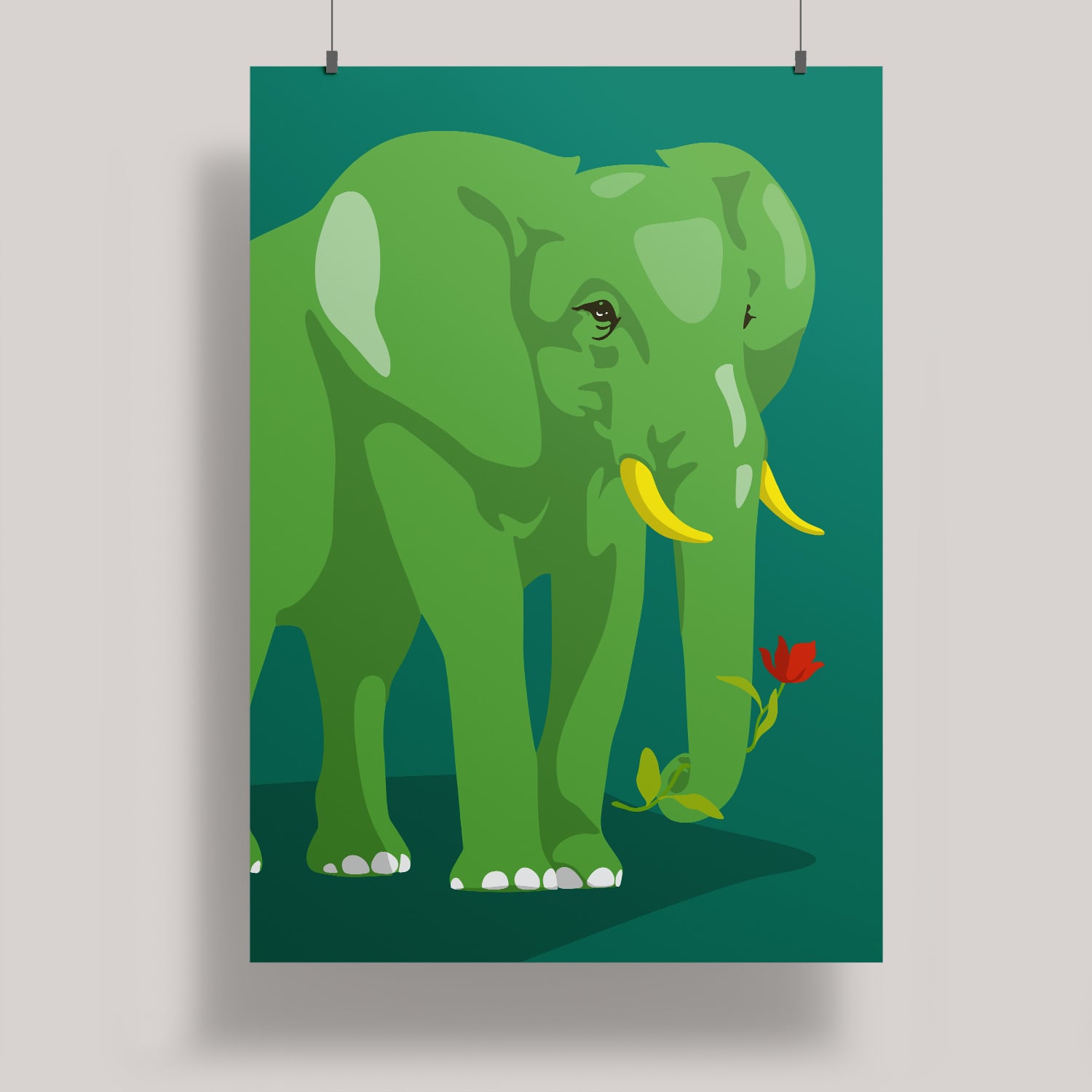 ArtPrint A4 - Modern Art - Elefant