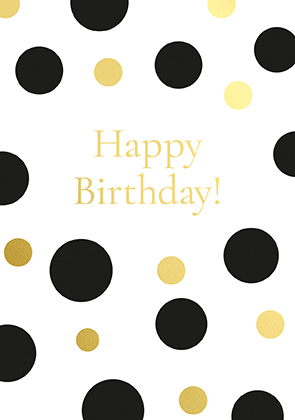 Postkarte - La Card - Black birthday