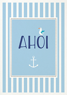 Postkarte - La Card - Ahoi Postkarte - La Card - Ahoi