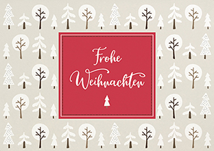 Postkarte - La Card - Winterwald