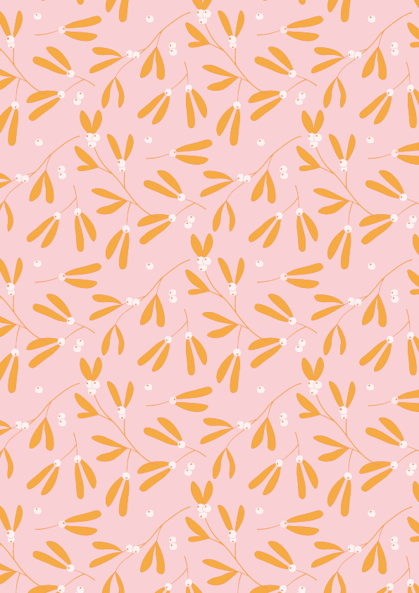 Geschenkpapier - toni starck pattern - Yellow Mistletoes Geschenkpapier - toni starck pattern - Yellow Mistletoes