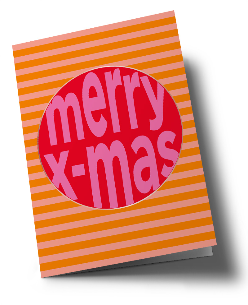 Klappkarte C6 - Toni Starck - Merry Xmas Bauble
