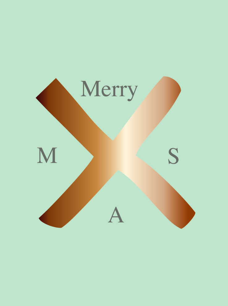 Postkarte - Toni Starck - merry xmas