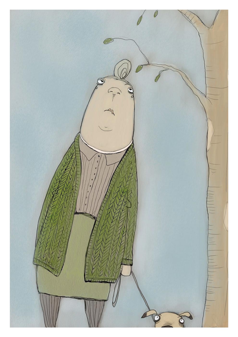 Postkarte - kittiekatstudio - gassi