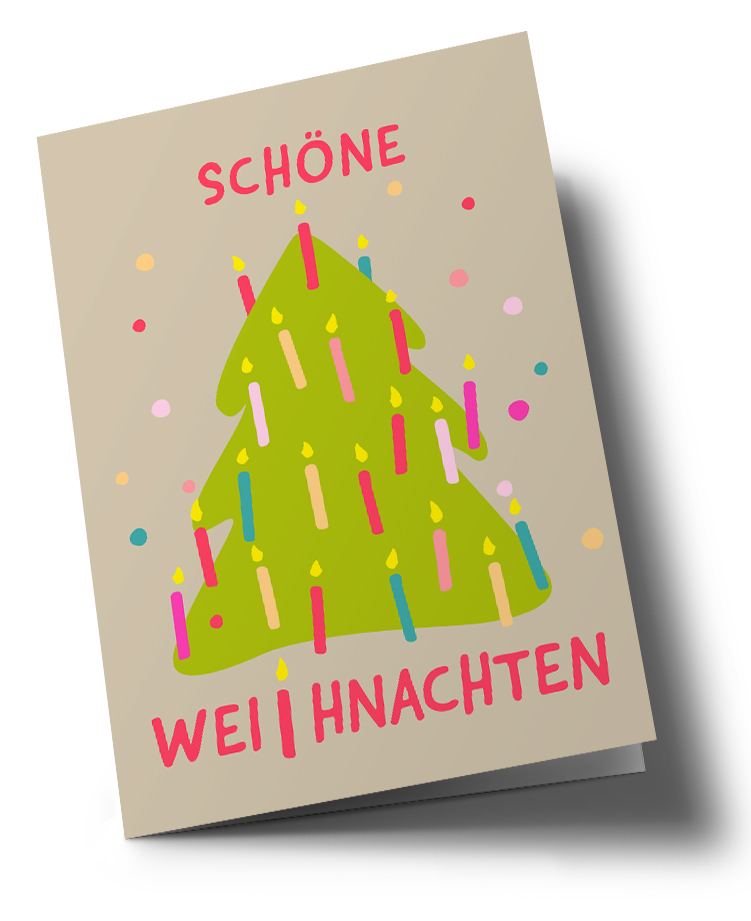 Klappkarte C6 - nola - Schöne Weihnachten Klappkarte C6 - nola - Schöne Weihnachten