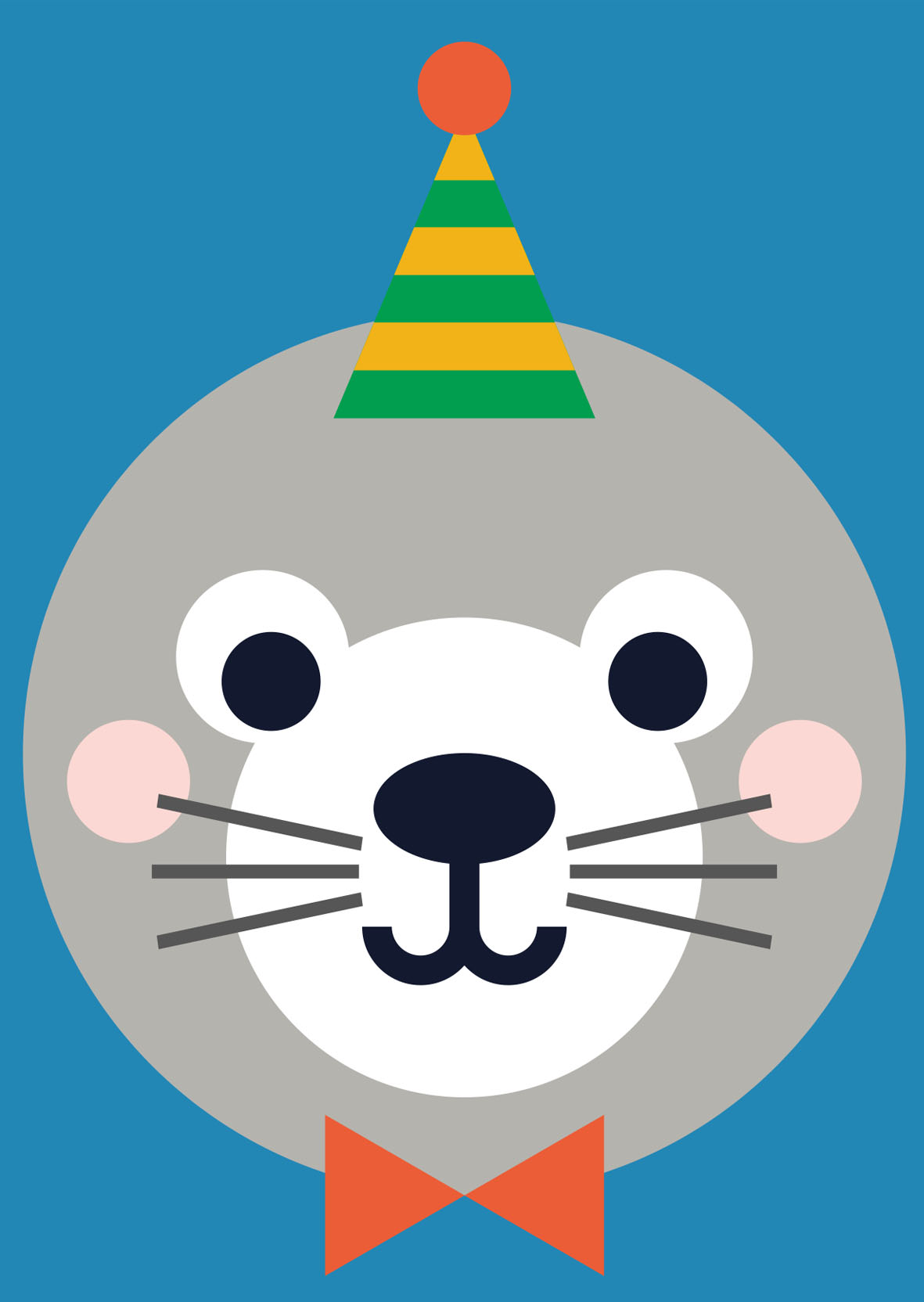 Postkarte - Designfräulein - Funny Faces - Robbe Postkarte - Designfräulein - Funny Faces - Robbe