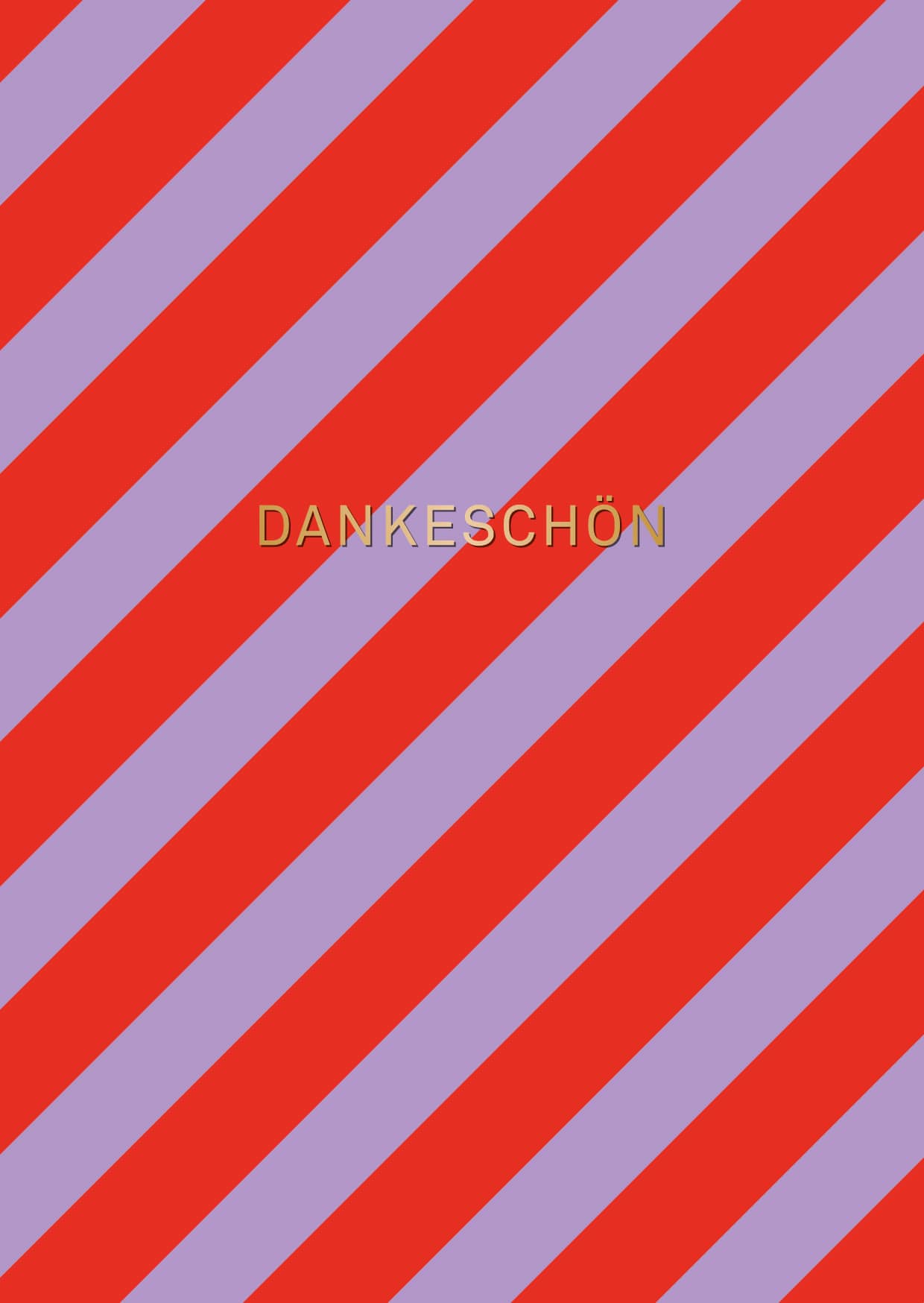 Postkarte - Designfräulein - OroLumi - Dankeschön