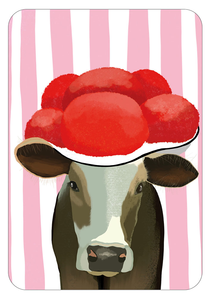 Postkarte - Toni Starck - Lollipop - Blackforrest Cow