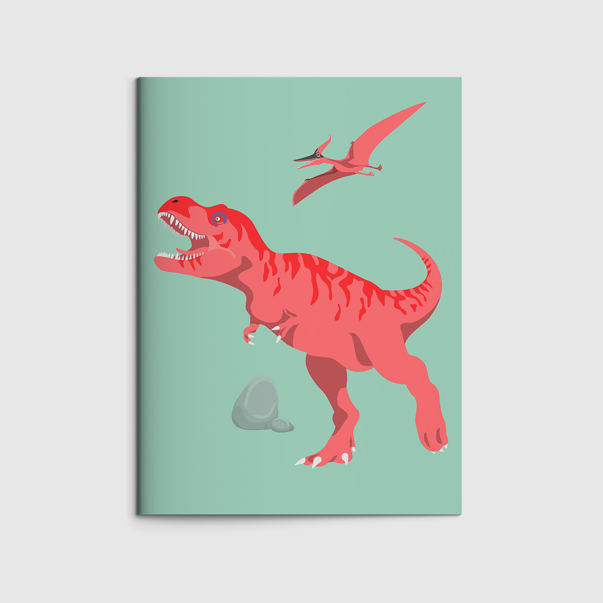 Notizheft A6 - neonstyle - Dinos