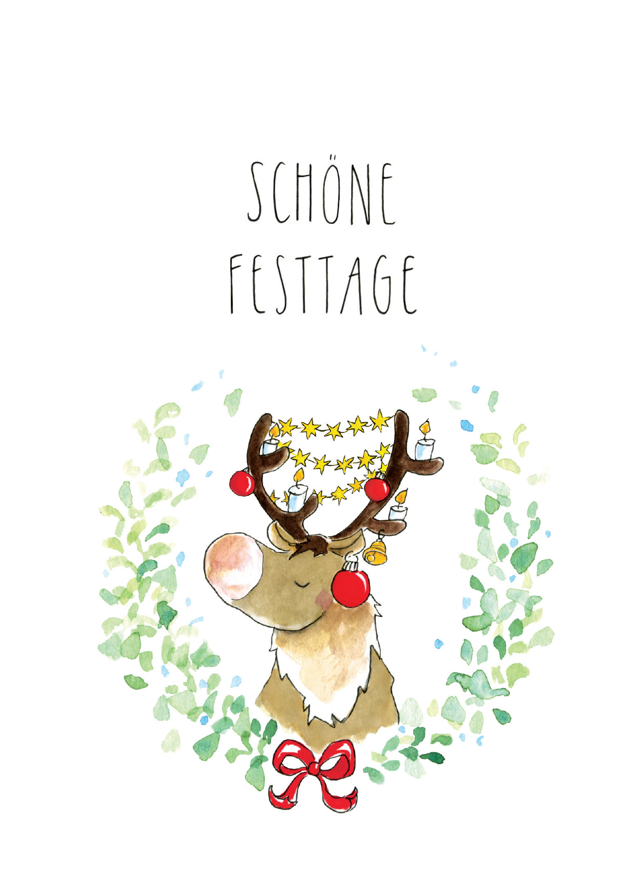 Postkarte - Tabea Güttner - Schöne Festtage