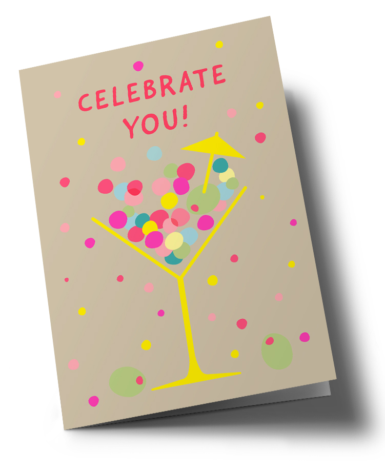 Klappkarte C6 - nola - Celebrate you