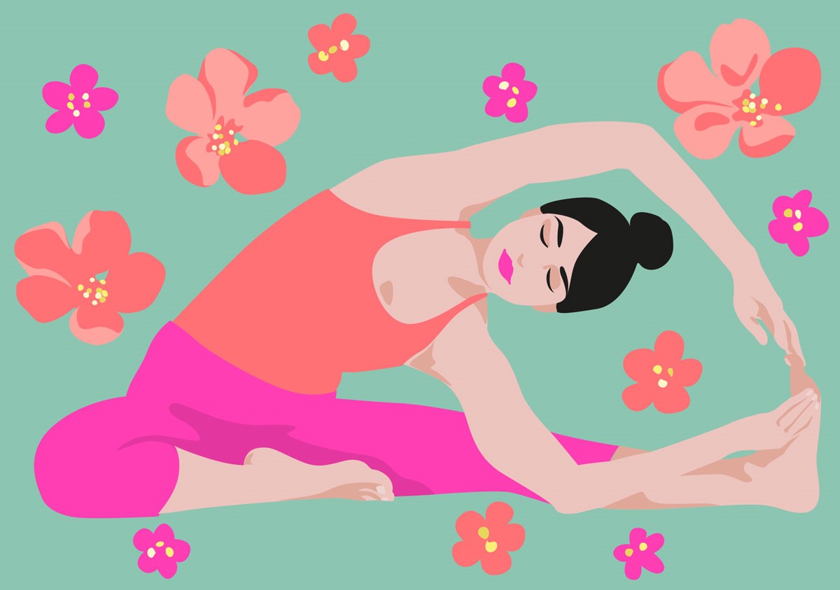 Postkarte - happiness - Yoga Parivritta Postkarte - happiness - Yoga Parivritta