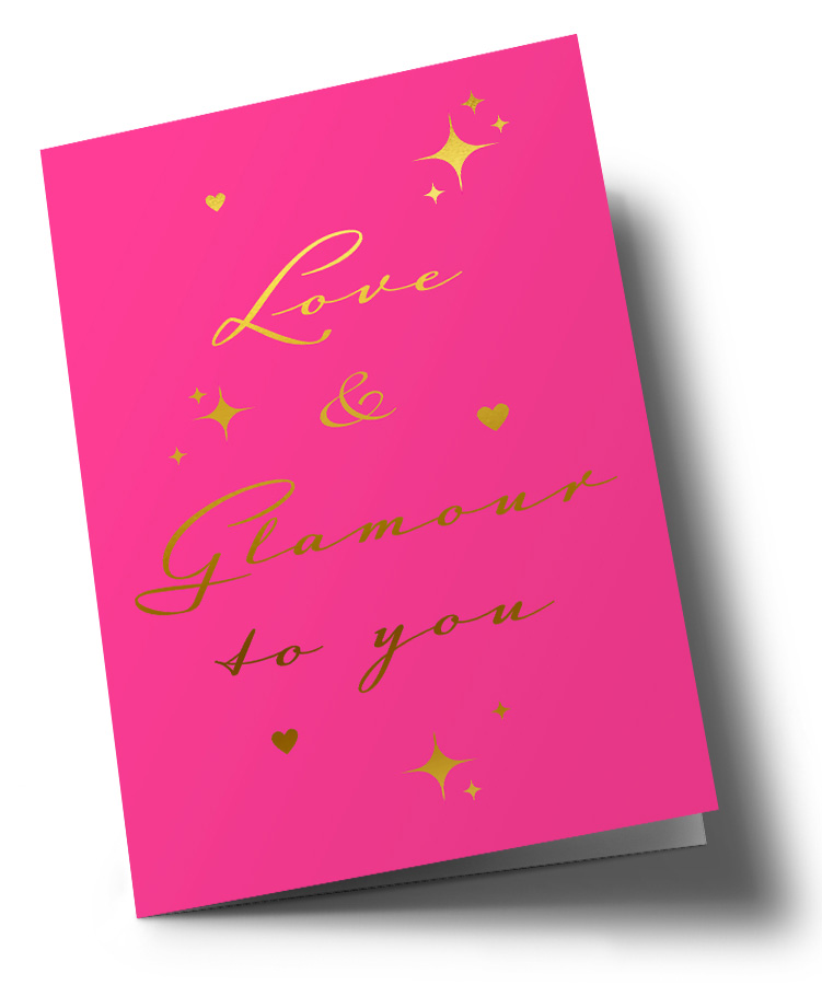 Klappkarte C6 - pure - Love & Glamour to you Klappkarte C6 - pure - Love & Glamour to you