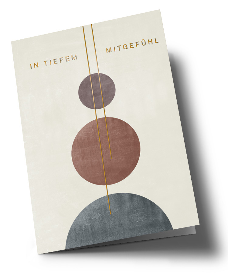 Klappkarte - Designfräulein - In tiefem Mitgefühl