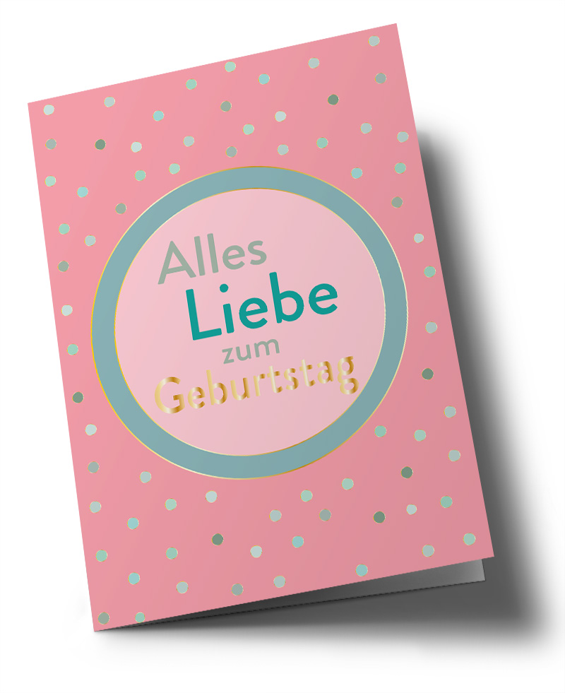 Klappkarte C6 - Toni Starck - Alles Liebe Cirkels