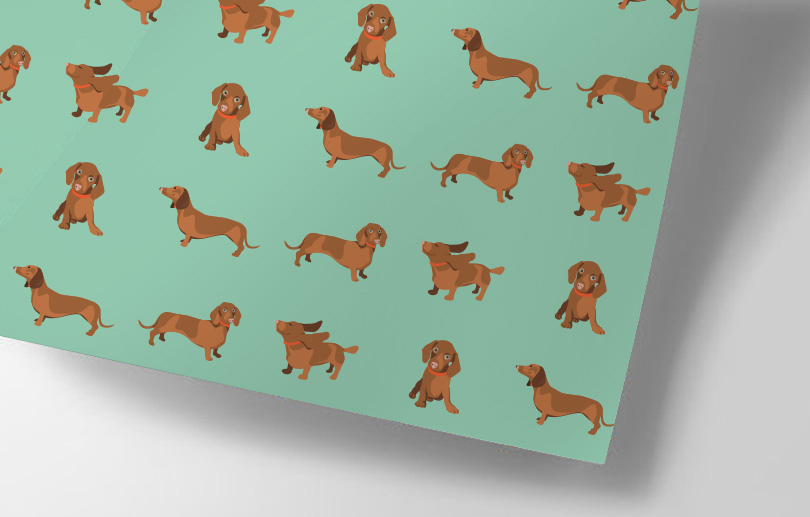 Geschenkpapier - crissXcross - Dackel/ Wiener Dog