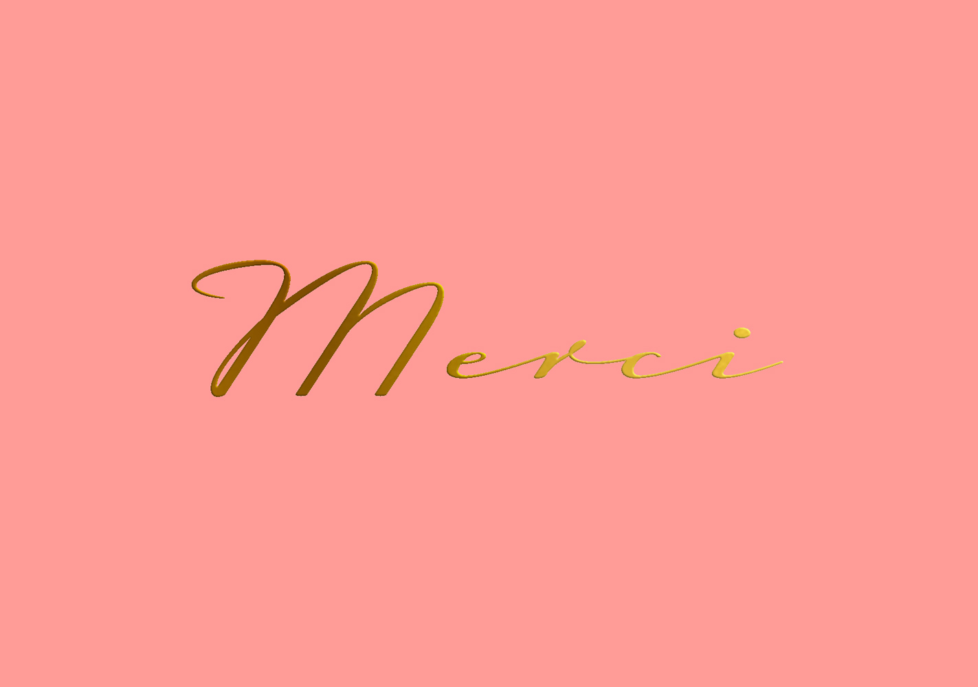 Postkarte - pure - Merci