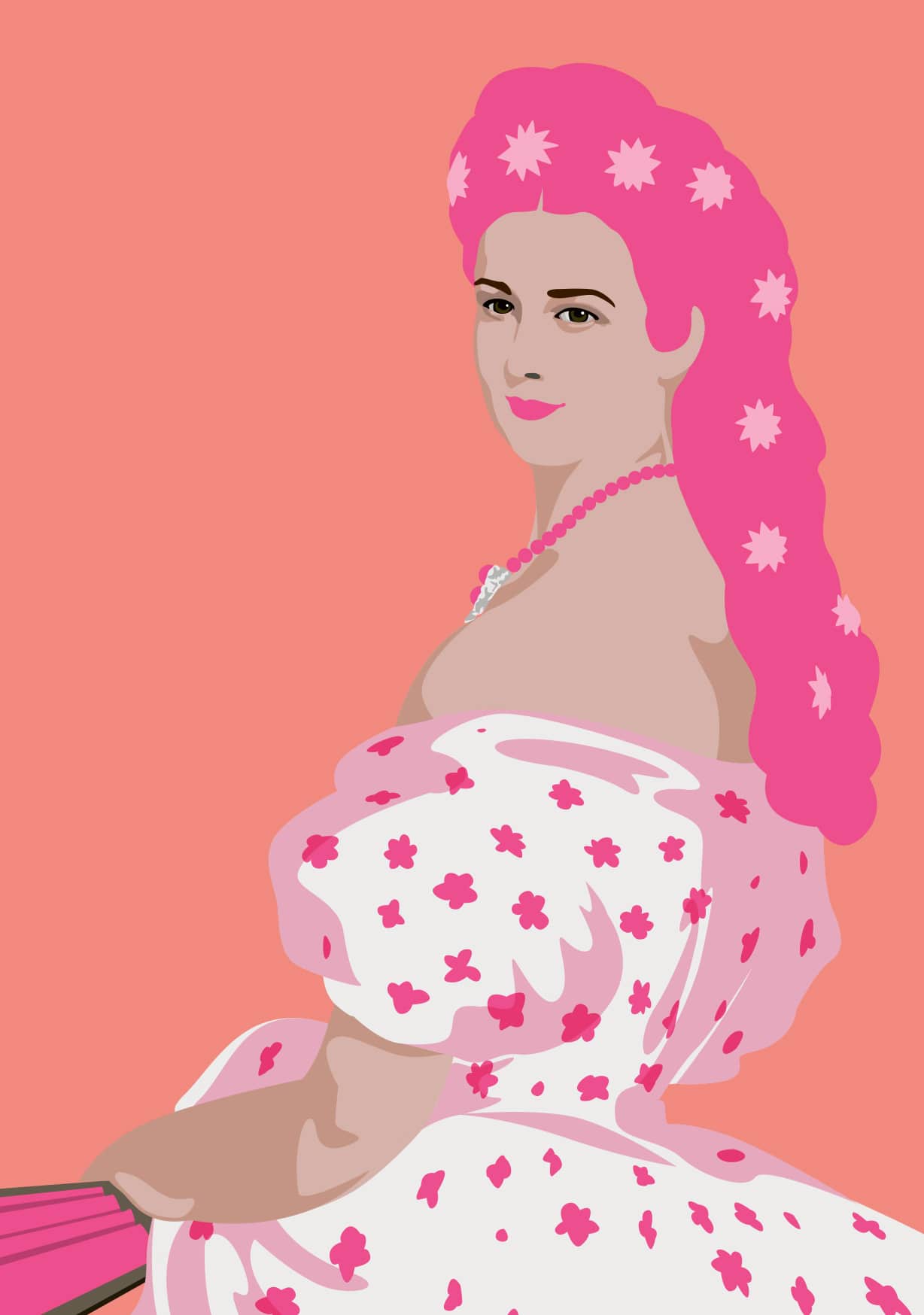 Postkarte - pop art new generation - Sissi