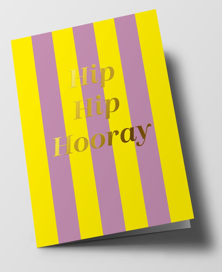 Klappkarte C6 - chelsea - Hip Hip Hooray