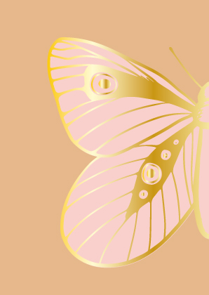 Postkarte - Toni Starck - Butterfly Pink Caramel Postkarte - Toni Starck - Butterfly Pink Caramel