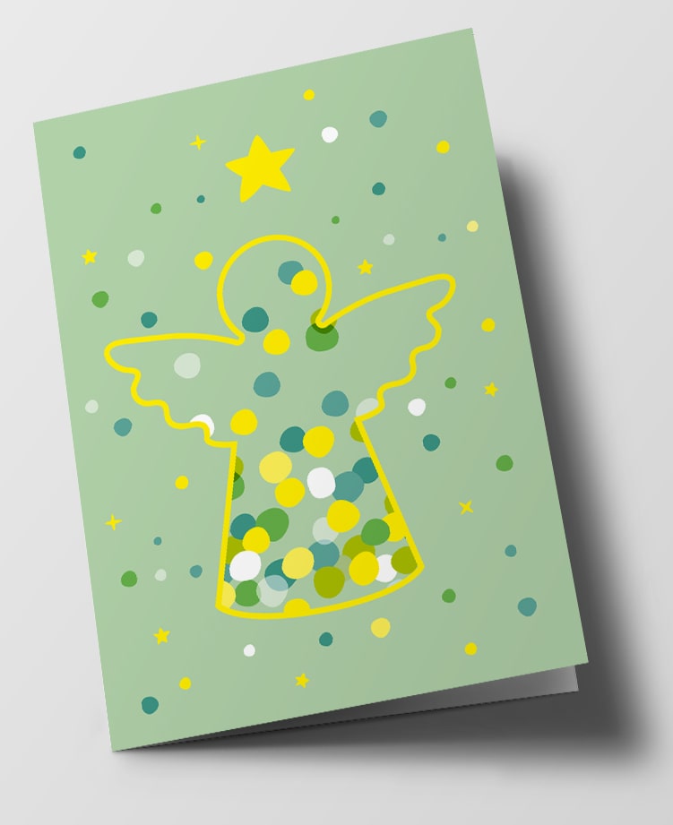 Klappkarte C6 - nola - confetti angel Klappkarte C6 - nola - confetti angel