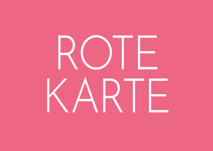 Postkarte - Wortsinn - Rote Karte
