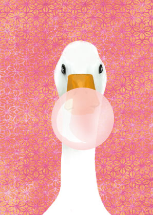 Postkarte - Toni Starck - Bubble Duck