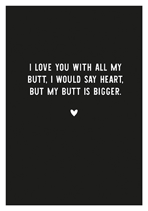 Postkarte - La Card - Butt