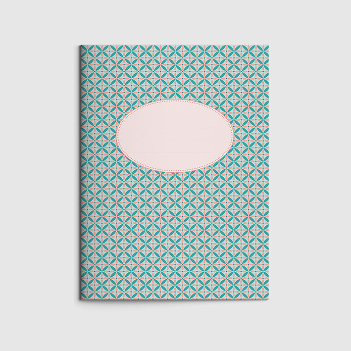 Notizheft A5 - Toni Starck Pattern - Candy Jade