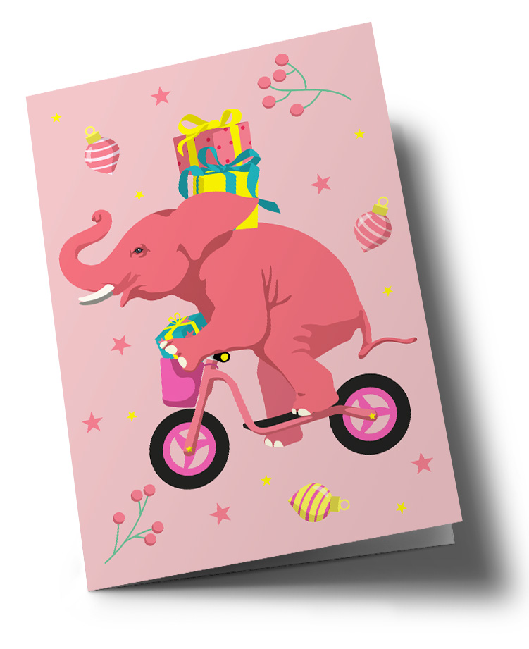 *DK C6 - Happiness - Elefant on roller