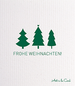 Spültuch - 3 Bäumchen, dunkelgrün