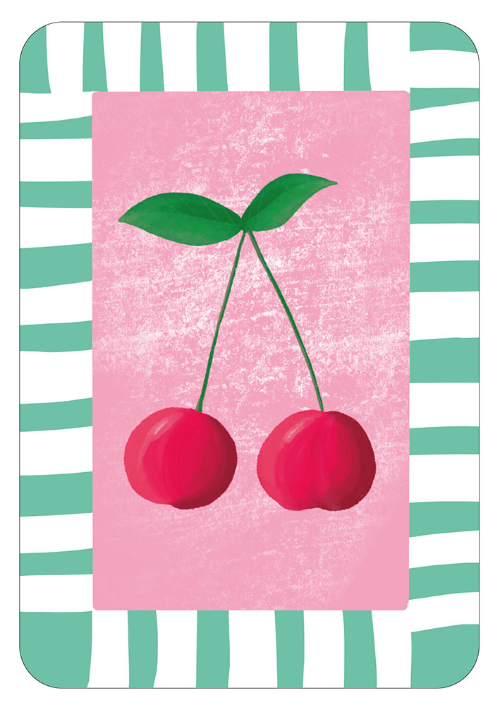 Postkarte - Toni Starck - Lollipop - Cherry