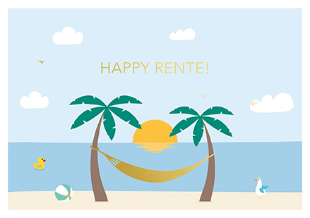Klappkarte C6 - La Card - Happy Rente
