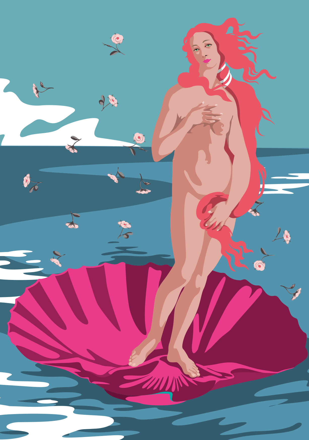 Postkarte - Museum Art - Venus, Botticelli Postkarte - Museum Art - Venus, Botticelli