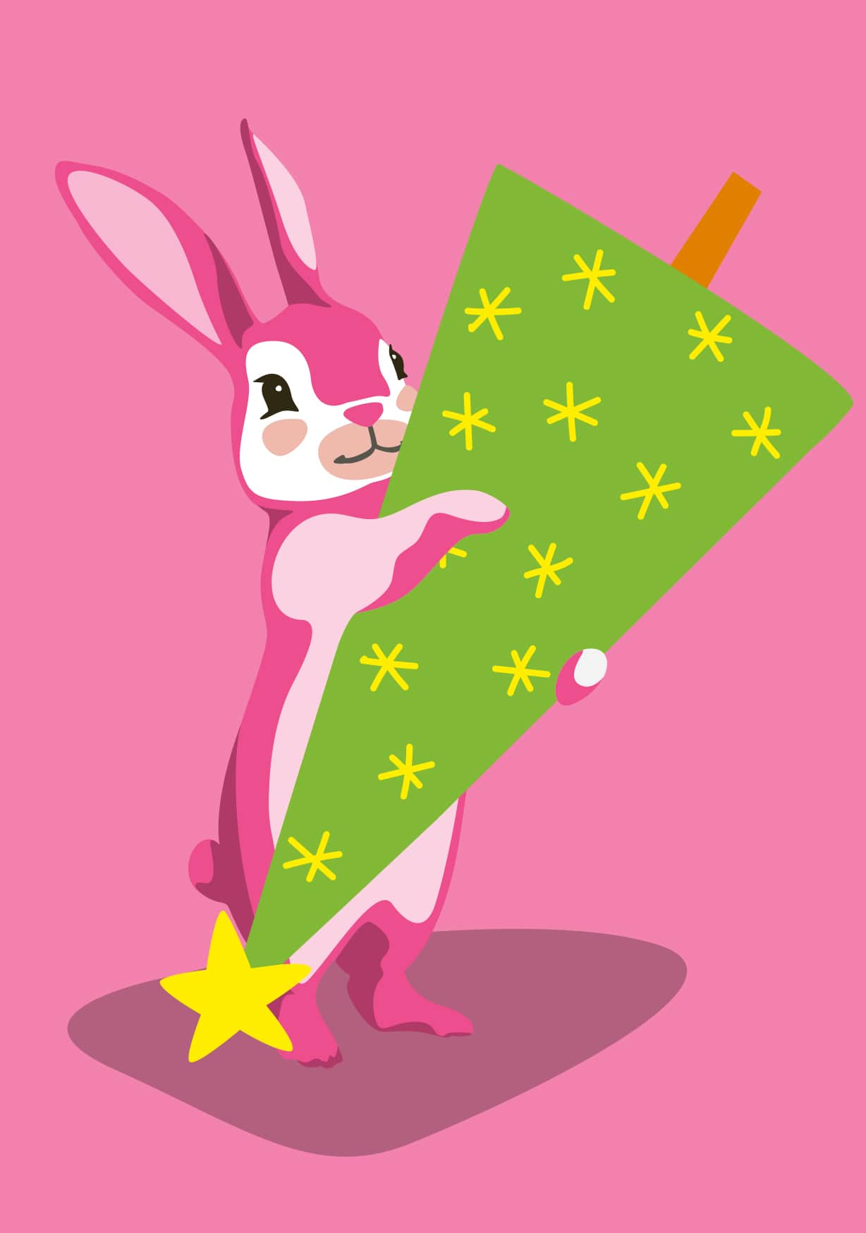 Postkarte - luminous - Hase Postkarte - luminous - Hase